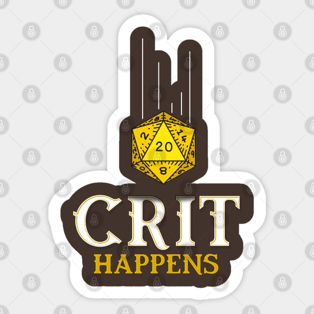 CRIT Happens Sticker by retrochris